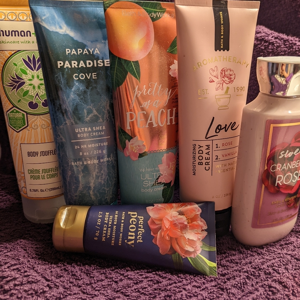 Lot of 6 lotions